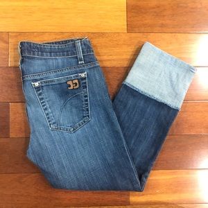 Joe’s Jeans Women Wide Cuff Ryder Wash Crop Jeans.